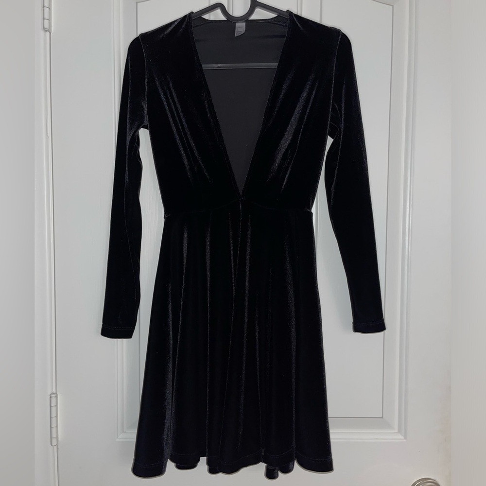 American Apparel Velvet Skater Dress